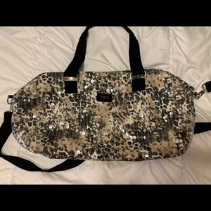 Victoria Secret Cheetah Sequined Duffle Bag